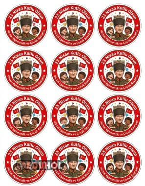 23 Nisan Yaka Rozeti Çalışması