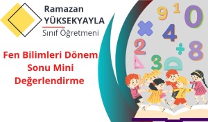 3. Sınıf Fen Bilimleri Dönem Sonu Mini Değerlendirme