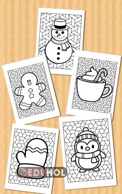 Kış temalı mandala