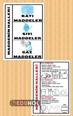 Maddenin halleri konu özeti