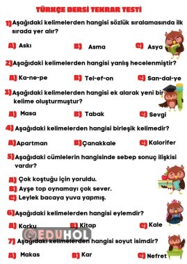 Türkçe dilbilgisi testi