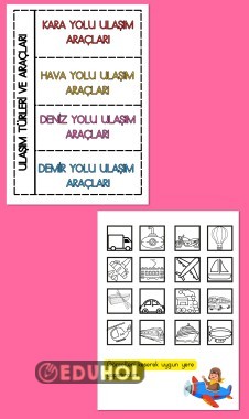 ULAŞIM ARAÇLARI DEFTER ETKİNLİĞİ