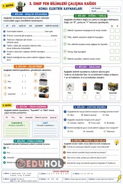3.sinif elektrik kaynakları