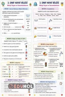 3.sinif Hayat Bilgisi  Bilinçli Yaşam ve Sorumluluklarim