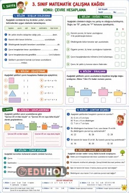 3.sinif matematik cevre hesaplama