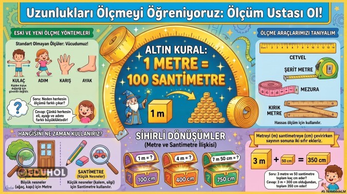 3.sınıf Uzunluk Defter Notu