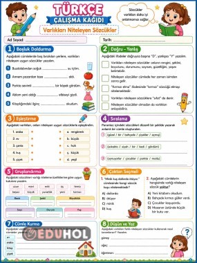 3.sınıf varlıkları niteleyen sözcükler