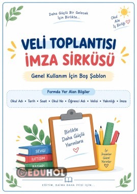 2026–2027 EĞİTİM ÖĞRETİM YILI  VELİ TOPLANTISI İMZA SİRKÜSÜ (word)