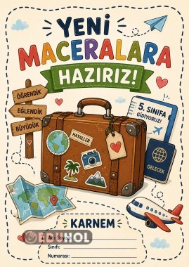 5.SINIFA GEÇENLER KARNE KAPAĞI