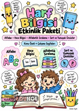 Alfabe – Hece – Alfabetik Sıralama – Sert ve Yumuşak Ünsüzler