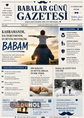 BABALAR GÜNÜ GAZETESİ POSTER