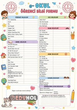 📋 Öğrenci Tanıma ve Bilgi Formu ⭐