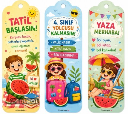 Yaz Modu Kitap Ayracı