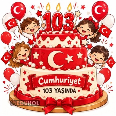 CUMHURİYET 103 YAŞINDA (POSTER)