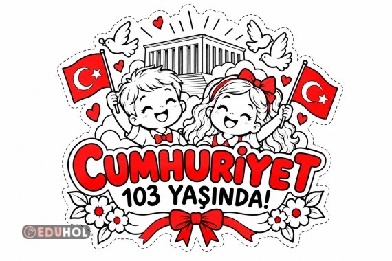 CUMHURİYET TEMALI BOYAMA SAYFALARI
