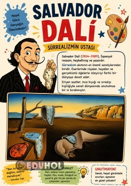 Dali’den İlhamla Boyama Sayfası