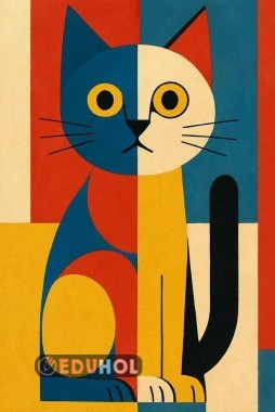 🎨 Geometrik Kedi
