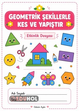 GEOMETRİK ŞEKİLLERLE KES VE YAPIŞTIR ✂️🔺🟦🟡