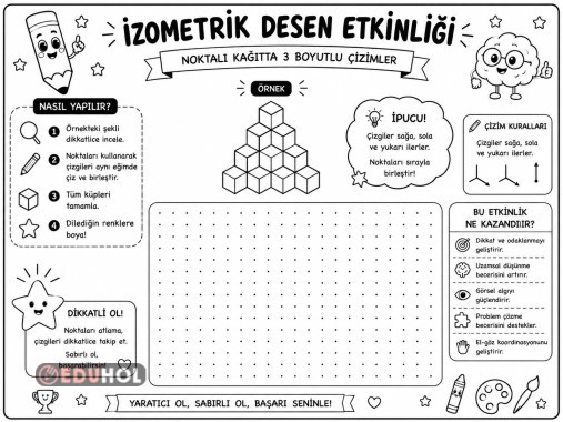 İzometrik Desen Çizme Etkinliği