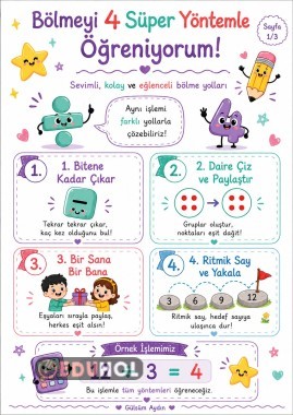 Bölmeyi 4 Süper Yöntemle Öğreniyorum