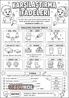 KARŞILAŞTIRMA İFADELERİ