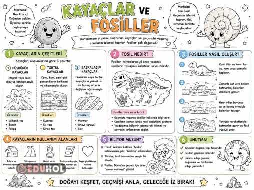 KayaçlarveFosiller Poster(56x42cm)