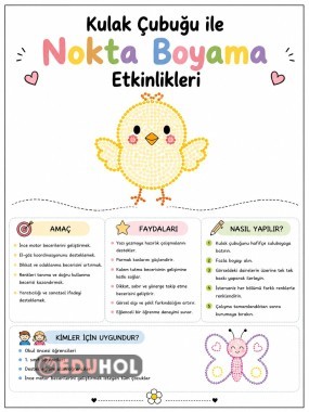 🎨 Kulak Çubuğu ile Nokta Boyama Etkinlikleri