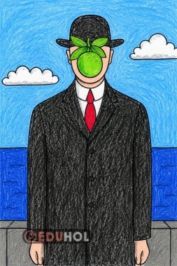 Magritte Tarzı Boyama Etkinliği