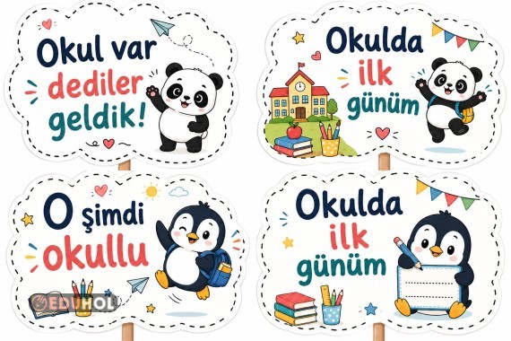 Okula Başlıyorum Pankartları