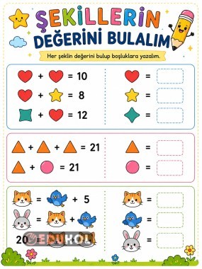 Şekillerin Değerini Bul