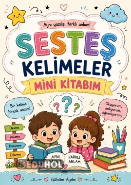Sesteş Kelimeler Mini Kitabım | Görsellerle ve Etkinliklerle Öğreniyorum