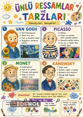 Ünlü Ressamlar ve Tarzları