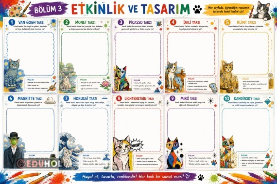 Ünlü ressamlardan ilhamla kendi kedim🎨🐾