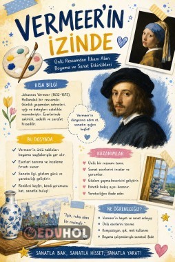 🖼️ Vermeer'in İzinde Ünlü Ressamdan İlham Alan Boyama ve Sanat Etkinlikleri