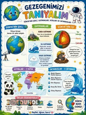 GEZEGENİMİZİ TANIYALIM  (A2 AFİŞ)
