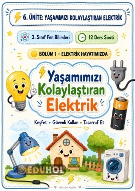 Yaşamımızı Kolaylaştıran Elektrik – 3. Sınıf Fen Bilimleri Etkinlik Dosyası