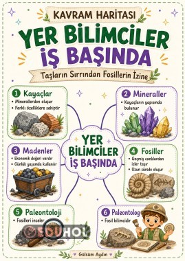Yer Bilimciler İş Başında | Kayaç, Mineral, Maden ve Fosiller Poster