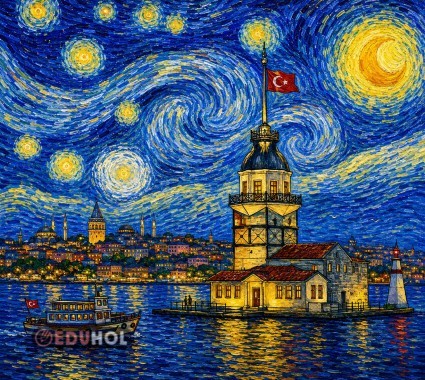 🌌 YILDIZLI GECE & KIZ KULESİ