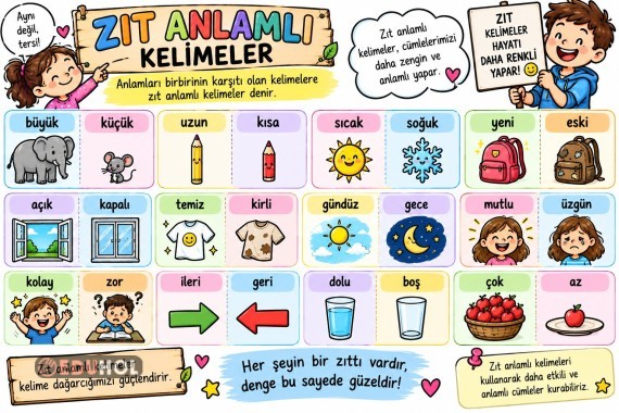 ZIT ANLAMLI KELİMELER
