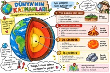 Dünya’nınKatmanlari Poster(84×57cm)