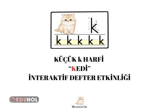 KÜÇÜK K SESİ İNTERAKTİF DEFTER