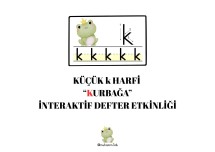 KÜÇÜK K SESİ KURBAĞA İNTERAKTİF DEFTER