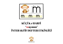 KÜÇÜK M SESİ MAYMUN İNTERAKTİF DEFTER