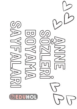 anne sözleri boyama