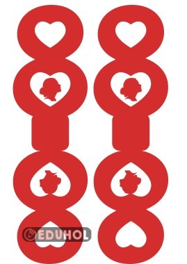 kadınlar günü kalpli çikolata kalıbı