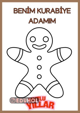 kurabiye adam boyama