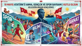 19 MAYIS ATATÜRK'Ü ANMA,GENÇLİK VE SPOR BAYRAMI PANO 18 A4