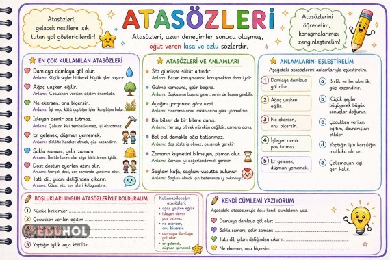 Atasözleri Defter Notu