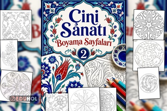Çini Sanatı Boyama Sayfaları 2