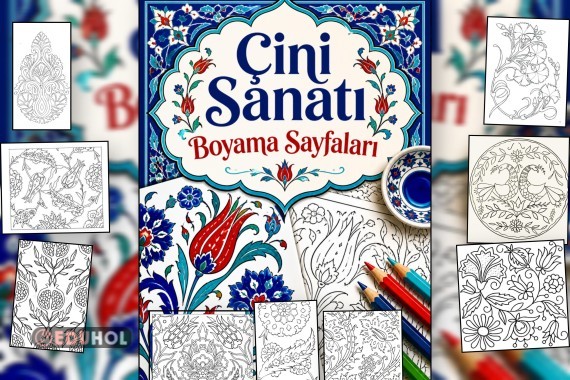 Çini Sanatı Boyama Sayfaları